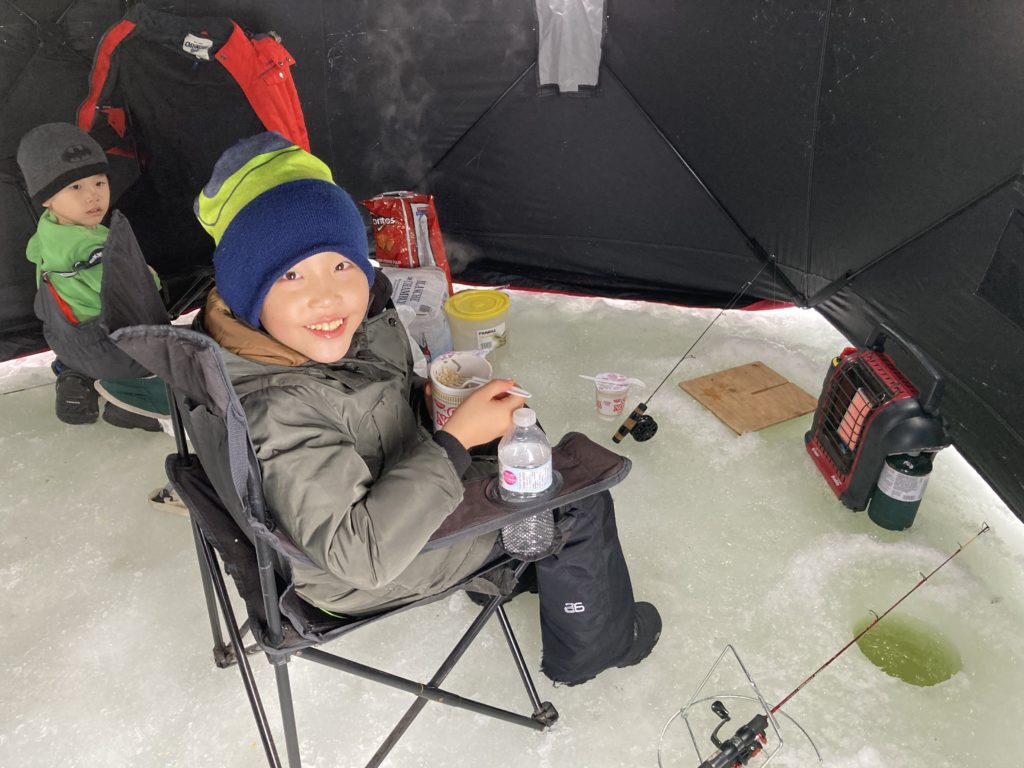 ice fishing