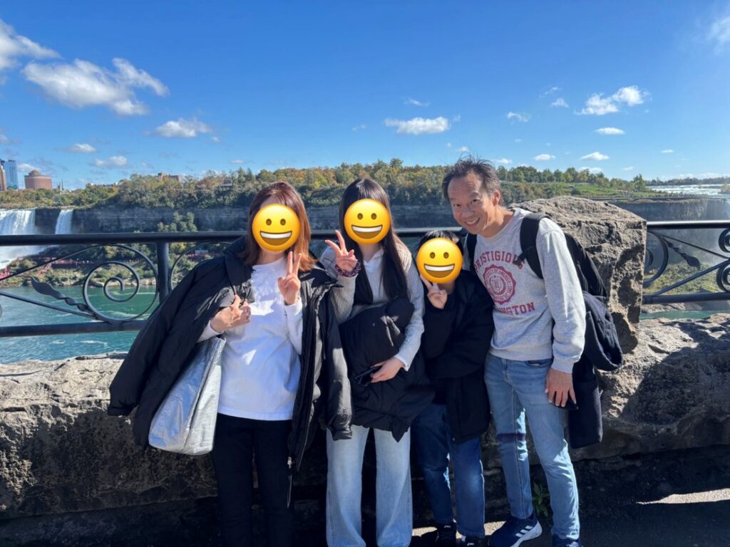 family photo at Niagara